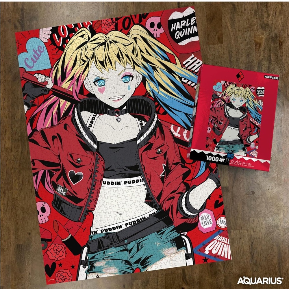 🧩2 for $25: Harley Quinn Puddin’ DC Comics Timeline 1000 Piece Jigsaw Puzzle